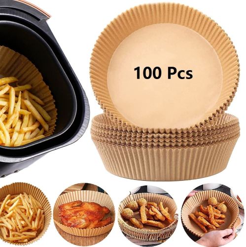 Air Fryer Disposable Paper Liner Non-stick Disposable Liners, 200PCS Air Fryer Disposable Paper Liners, 6.3In Round Air Fryer Parchment Paper Air Fryer Disposable Paper Liner Non-stick Disposable Liners, 200PCS Air Fryer Disposable Paper Liners, 6.3In Round Air Fryer Parchment Paper